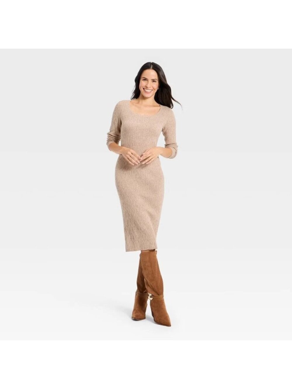 High-Slit Satin Maxi Dress